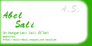 abel sali business card